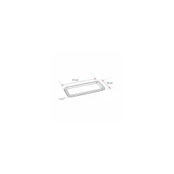 Plateau terrine noir PET 35 x 16 cm - par 50