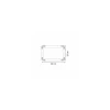 Plateau traiteur carton noir 25 x 34 cm - par 25