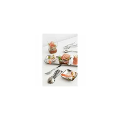 Plateau traiteur rectangulaire métallisé 19 x 6 cm - par 20