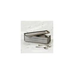 Plateau traiteur rectangulaire métallisé 19 x 6 cm - par 20