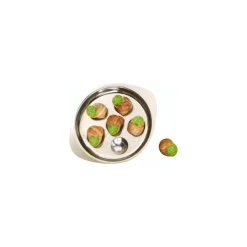 Plat à escargots 6 alvéoles inox