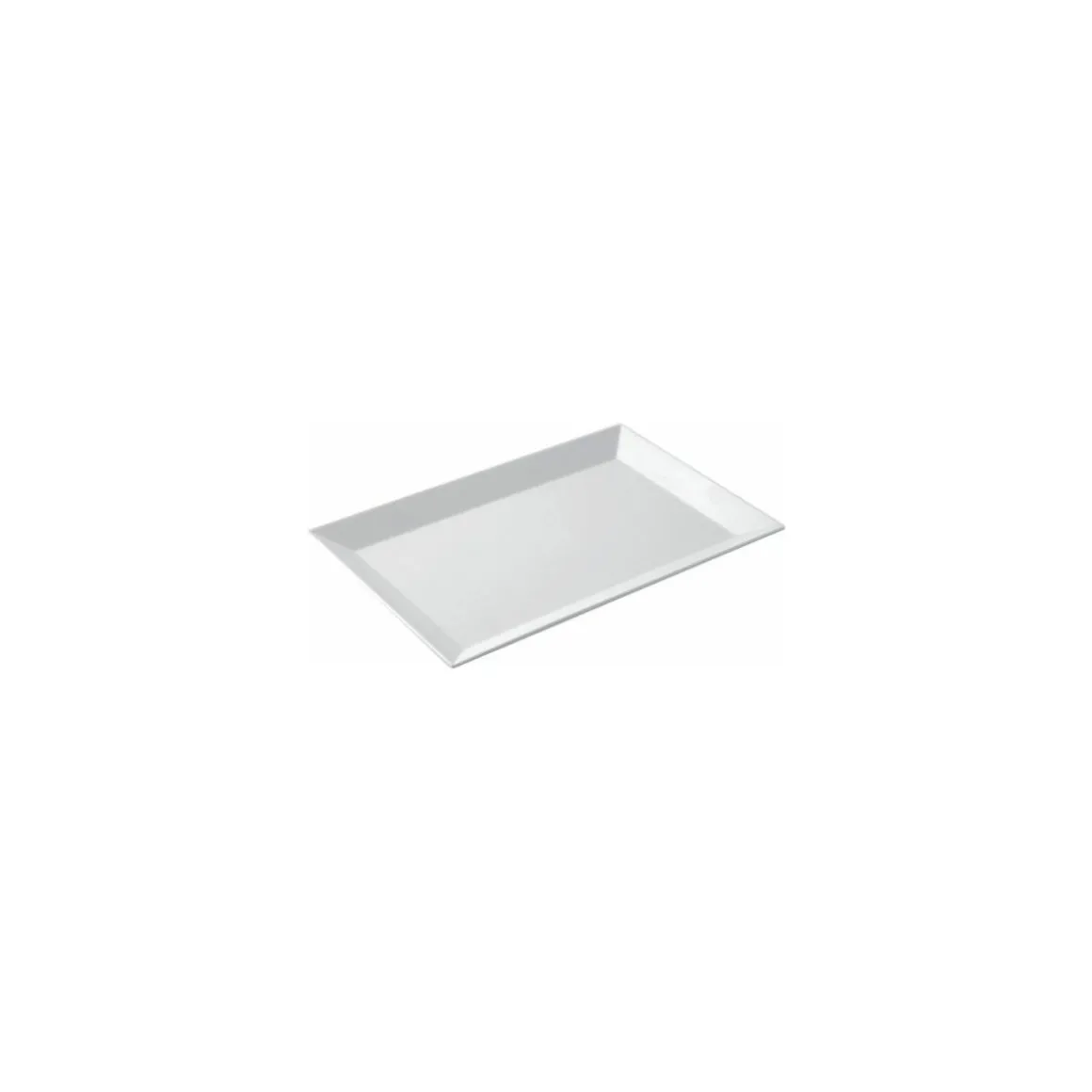 Plat glacière mélamine blanc 29 x 19 x 2 cm