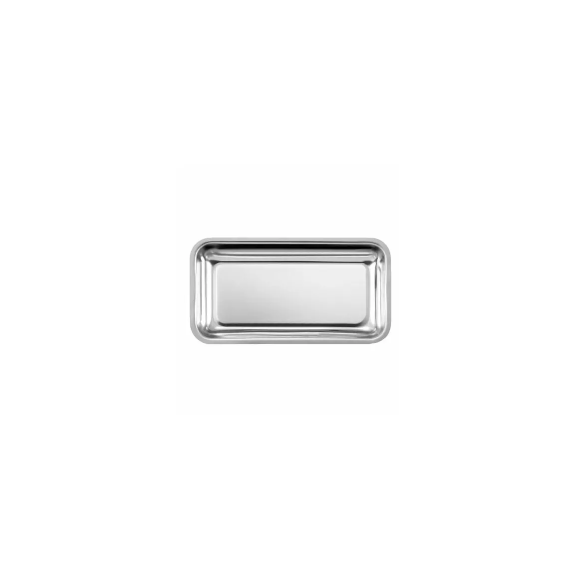 Plat gratin rectangulaire inox 28 x 15 x 4 cm