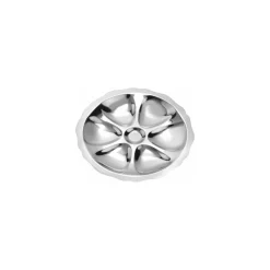 Plat à huitres 6 alvéoles inox ø 25 cm