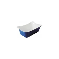 Plat mélamine Fleur Crock Bleu/Blanc GN 1/4