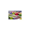 Plat mélamine Fleur Crock Vert/Blanc GN 1/4