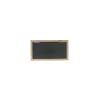 Plat mélamine noir bord bois 42 x 23 x 2,1 cm