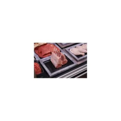 Plat mélamine noir bord gris 42 x 28 x 2,1 cm