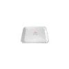 Plat octogonal mélamine blanc 40 x 30 x 3 cm