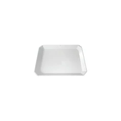 Plat octogonal mélamine blanc 32 x 20 x 3 cm