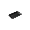 Plat octogonal mélamine noir 32 x 20 x 3 cm