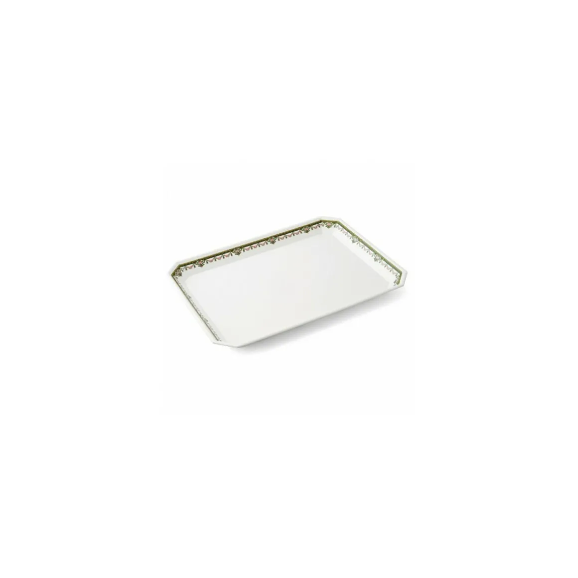 Plat octogonal mélamine Pompadour 40 x 30 x 3 cm