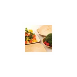 Plat ovale en palme naturelle 26 x 16 x 2,5 cm - par 25