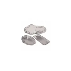 Plat ovale inox gamme choc 60 x 29 cm - par 10