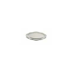 Plat ovale inox gamme choc 40 x 27,5 cm - par 10