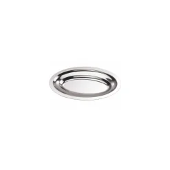 Plat ovale inox 46 x 31 x 2,3 cm