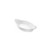 Plat ovale à oreilles porcelaine 21 x 10,5 x 5 cm - par 6