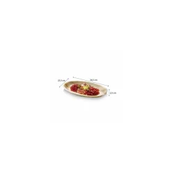 Plat ovale palmier 34,5 x 23,5 x 2,5 cm - par 25