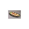 Plat ovale PET noir 35 x 24,5 x 2 cm - par 10