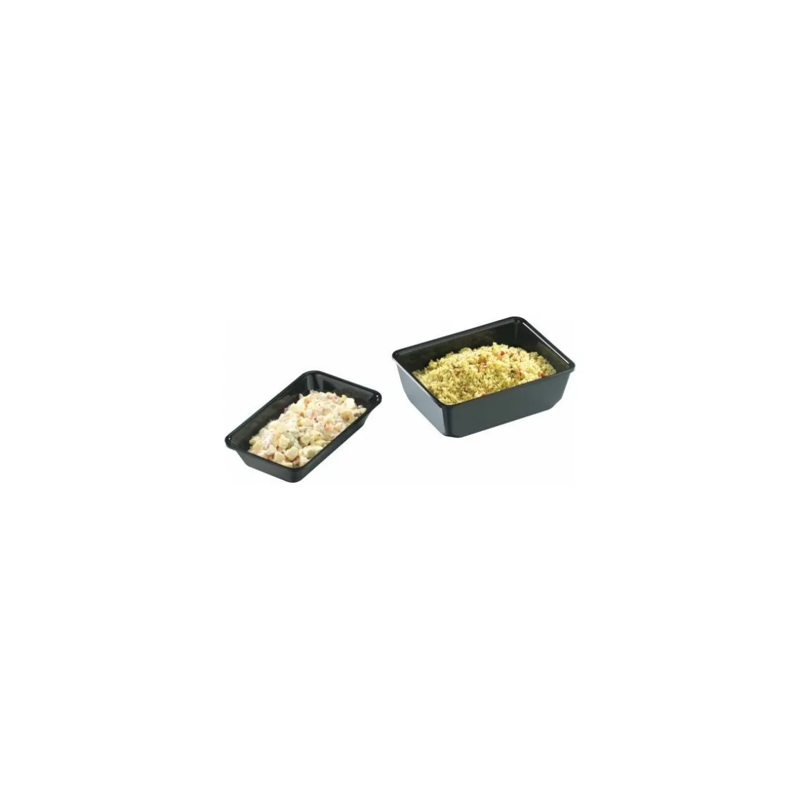 Plat plexi GN 1/4 noir H. 1,7 cm 26,5 x 16,2 cm