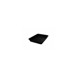 Plat plexi rectangulaire noir 28 x 21 x 5 cm