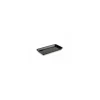 Plat plexi rectangulaire noir 28 x 14 x 2 cm