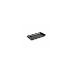 Plat plexi rectangulaire noir 28 x 14 x 2 cm