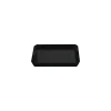 Plat ravier mélamine noir 33,5 x 20 x 4,5 cm