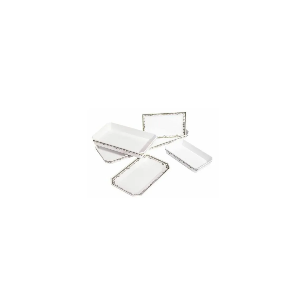 Plat ravier mélamine Pompadour 33,5 x 20 x 4,5 cm