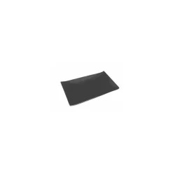 Plat rectangulaire mélamine noir 28,5 x 18 cm