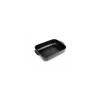 Plat rectangulaire noir Appolia céramique 3,8 L