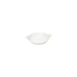 Plat rond à oreilles porcelaine 12,5 cm - par 6