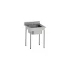 Plonge inox bac 75 L - L. 70 x P. 70 x H. 90 cm