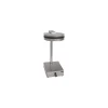 Porte sac poubelles inox 100 L avec couvercle PVC