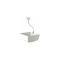 Porte étiquette à clipser + 10 étiquettes 12 cm