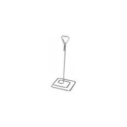 Porte étiquette à pied inox carré 15 cm - par 3