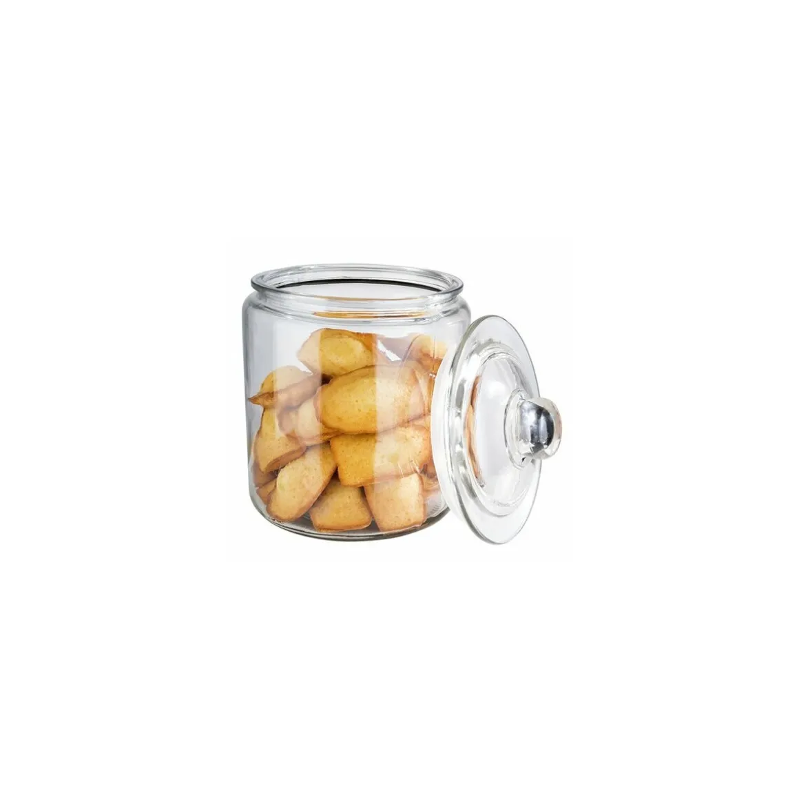 Pot en verre 4L avec couvercle ø 18 cm