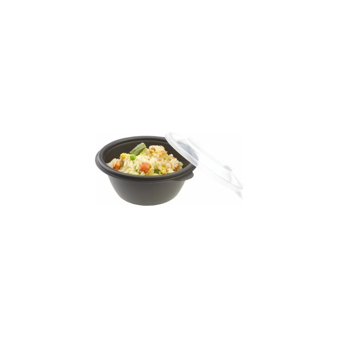 Pot Fastpac PP rond noir 37,5 cl ø 13 cm - par 500