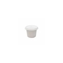 Pot plastique PP avec couvercle 125 ml - par 250
