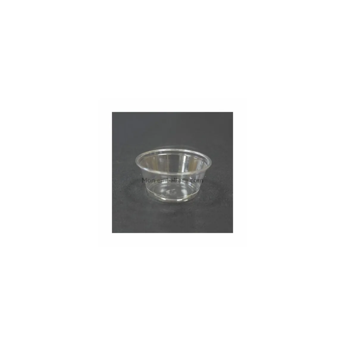 Pot à sauce plastique transparent Delipack 100 ml - par 100