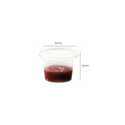 Pot transparent renforcé PP 250 ml - par 100