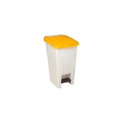 Poubelle mobile à pédale Mobily jaune 60 L