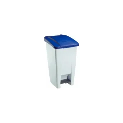 Poubelle mobile à pédale Mobily bleu 60 L