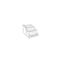 Présentoir inox 4 bacs GN 1/3