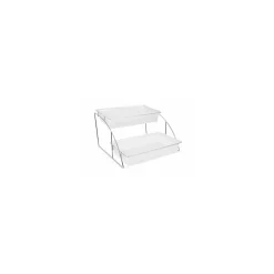 Présentoir inox 2 bacs GN 1/1