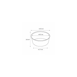 Ramequin aluminium RA176 Ø 93 mm 17,6 cl - par 100