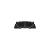 Ravier arrondi ABS noir 24 x 17 x 4 cm