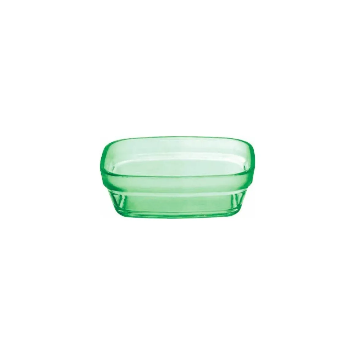 Ravier carré copolyester vert 25 cl - par 6