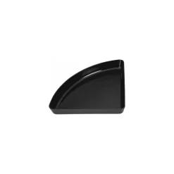 Ravier 1/4 de cercle ABS noir 28 x 28 x 4 cm