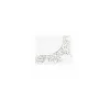 Rectangle dentelles papier blanc 37 x 26 cm - par 250